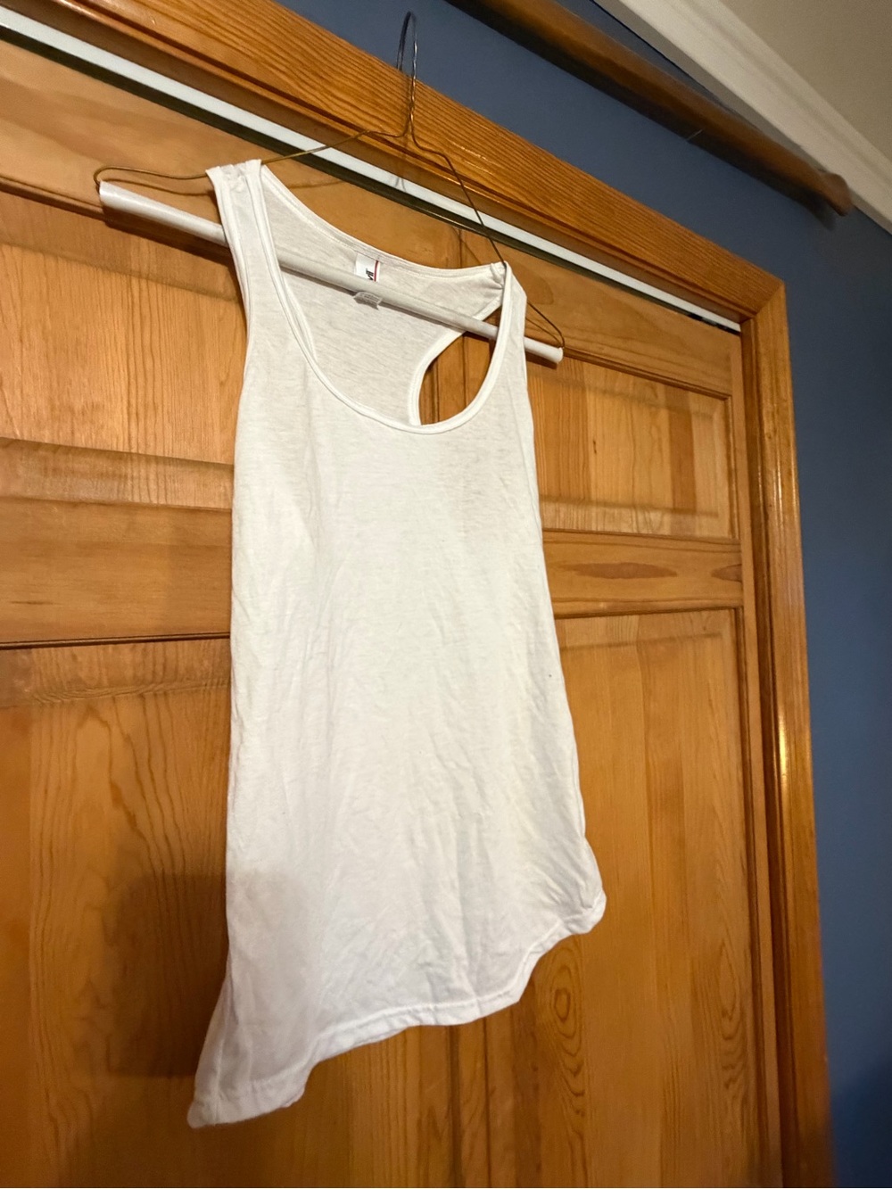 Anvil White Racerback Tank Top - Picture 3 of 6